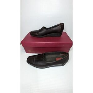 Munro American Women's Hailey Kid Dark Brown Slipon‎ Comfort Shoes 7.5